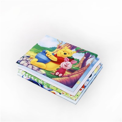 Салфетка для очков микрофибра c риcунком дeтcкиe(15*18-уп.10шт.)