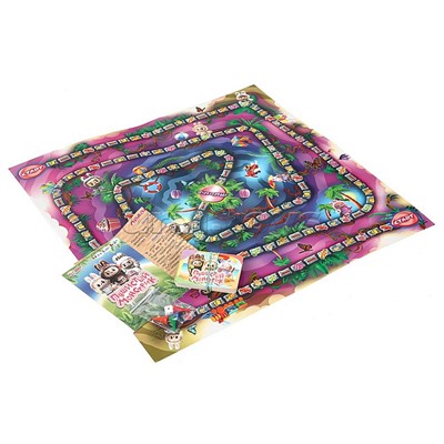 Настольная игра-ходилка "Пушистый монстрик" квадрат, 40 карточек