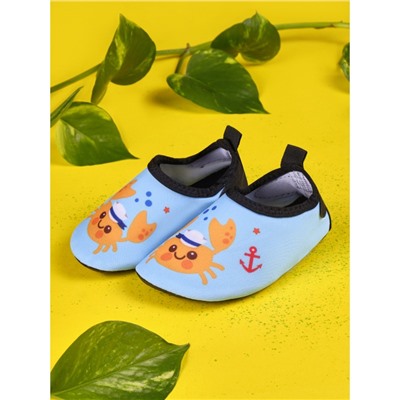 Коралловые тапочки аквашузы детские "Морской крабик"