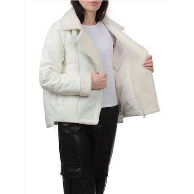 S24-163 MILK Куртка демисезонная женская (100 гр. холлофайбер)