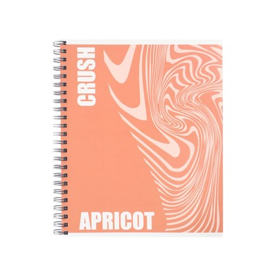 Тетрадь 96л кл на гребне Apricot, обл мел карт, блок офсет МИКС