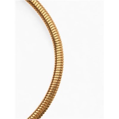Чокер «Рельеф» узкий, 1 см, цвет золото, 47,5 см