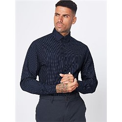 Micro Print Long Sleeve Shirts 2 Pack