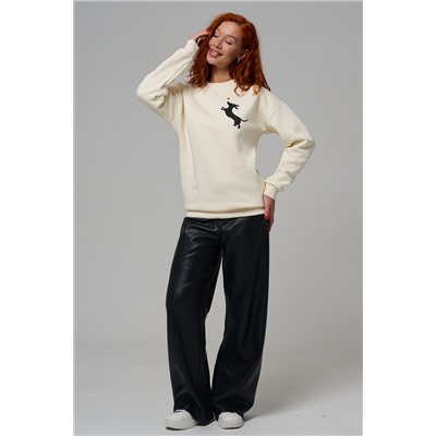 8576 женский свитшот оверсайз