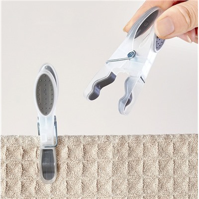 Усиленные прищепки с силиконовыми вставками 30 шт. 8,5*4 см.