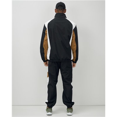 Спортивный костюм мужской весна-лето черного цвета 25710Ch