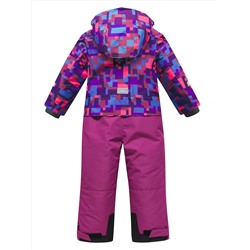 Комбинезон подростковый зимний для девочки фиолетового цвета 9408F
