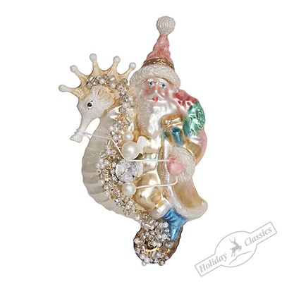 Морской Санта (стекло) 7,5х6,5х14 см