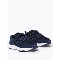 Kids Knitted Riptape Trainers (5 Small - 12 Small)