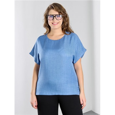 Женская блузка "Женский каприз-3" / синий