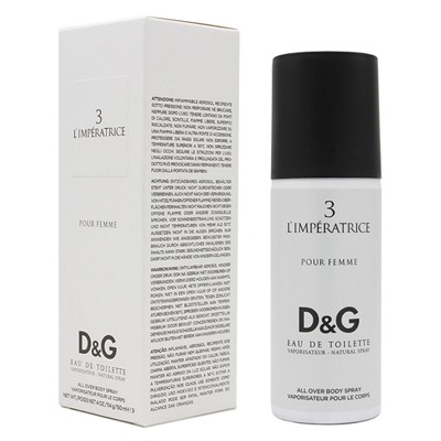 Дезодорант Dolce & Gabbana №3 L'imperatrice For Women deo 150 ml в коробке