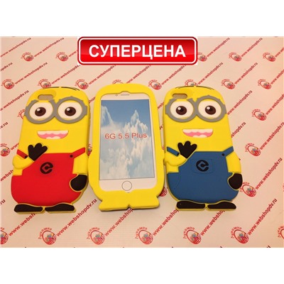 Чехол силиконовый Миньон для iPhone 6+