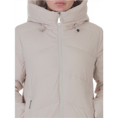 2365 BEIGE Пальто зимнее женское (200 гр. холлофайбер)