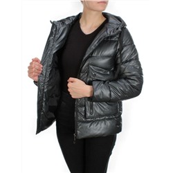 8063 DARK GRAY Куртка демисезонная женская (130 гр. синтепон)