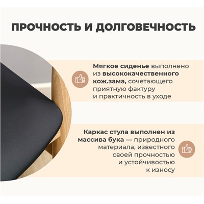 Стул SHT-S204
                        черный / прозрачный лак