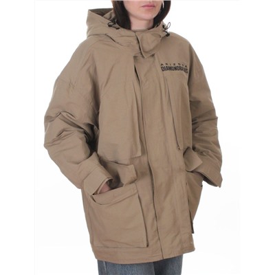 3106 DK. BEIGE Куртка демисезонная женская (100 гр. холлофайбер)