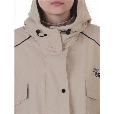 3092 BEIGE Куртка демисезонная женская (100 гр. холлофайбер)