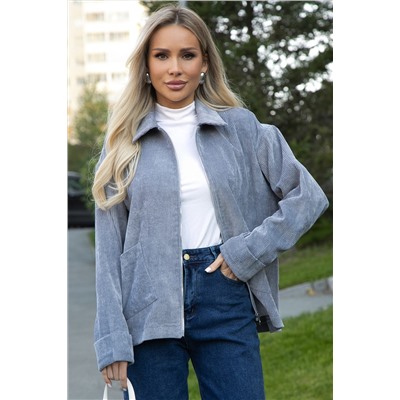 Жакет вельветовый Реджина (серый) Б14564-9М