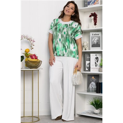 Блуза Лаванда (зеленая) Б13865-1М