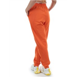 M053 ORANGE Брюки спортивные женские на флисе (100% хлопок) 7986