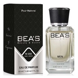 Beas M203 Cartier Declaration Men edp 50 ml, Парфюм мужской Beas M203 создан по мотивам аромата Cartier Declaration