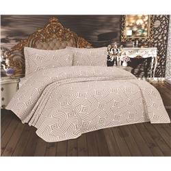 Жаккардовое Покрывало 240x260 см с 2-мя Наволочками 60x80 см Cotton Seri - My Bed