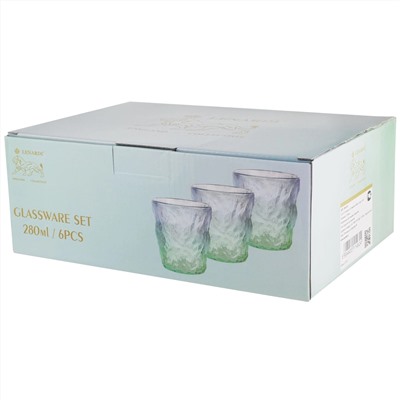 200-015 Набор из 6 стаканов 280мл в под.уп.(х8)Стекло