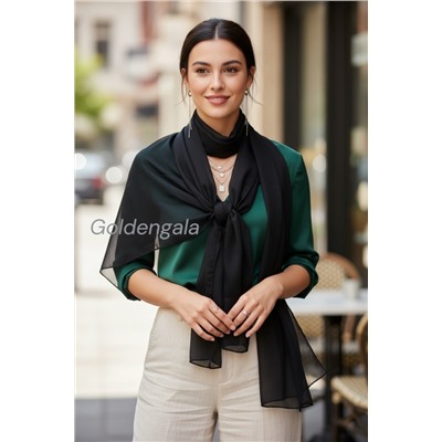 Шарф шифоновый однотонный Арт 0984/12