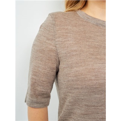 Футболка с коротким рукавом из шерсти яка