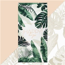 Полотенце пляжное Happy days 70×146 см, 100% хлопок, 160 г/м²