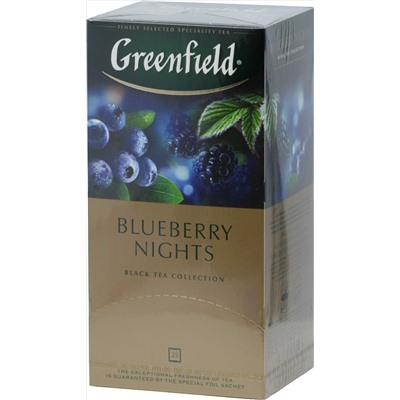 Greenfield. Blueberry Nights карт.пачка, 25 пак.