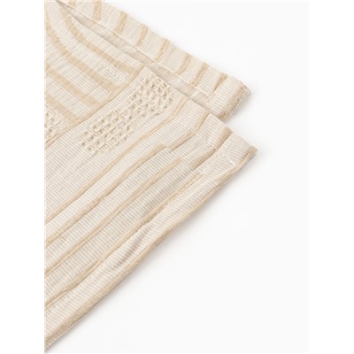 Плед «Этель» Cotton 150×240 см, бежевый, хлопок100%