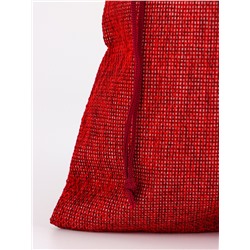 Холщовый мешочек для украшений, подарков и трав, текстиль «Эко», красный, 20×28 ±2 см