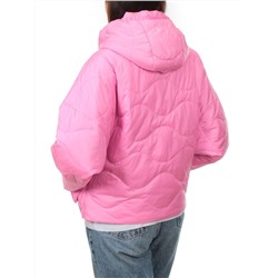 23-061 PINK Куртка оверсайз демисезонная женская (синтепон 100 гр.)