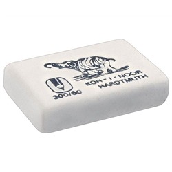 Ластик Koh-I-Noor "Elephant" 300/60, прямоугольный, натуральный каучук, 31*21*8мм, ч/б
