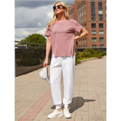 Брюки из тонкого футера с эластаном