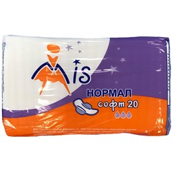 Прокладки женские "Mis" комфорт нормал софт (3капли) артикул 1529  20шт💧💧💧