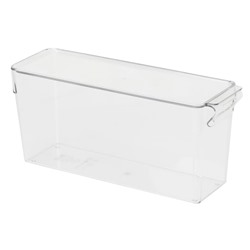 KLIPPKAKTUS Aufbewahrungsbox für Kühlschrank, transparent, 32x10x14 cm