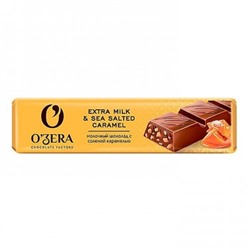Батончик OZera молочный Extra Milk с соленой карамелью 45 г (упаковка 30 шт) /Озерский Сувенир