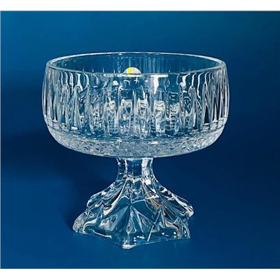 588-637 Конфетница 15см на ножке в под.уп.(х12)Стекло