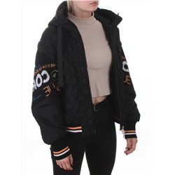 705 BLACK Куртка демисезонная женская (100 гр. синтепон)