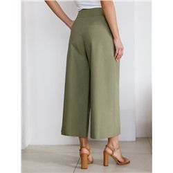 Кюлоты А-силуэта из легкого хлопкового поплина