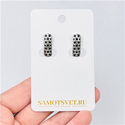 Радуга Самоцветов Швензы для сережек родированные с Фианитами