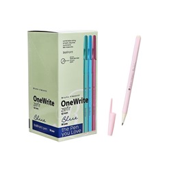 Ручка шариковая BrunoVisconti OneWrite Zefir, 1.0мм, стерж/син МИКС