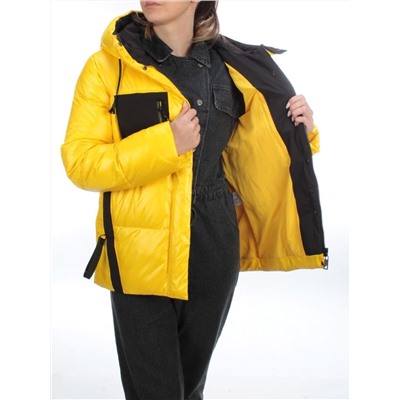 8329 YELLOW Куртка зимняя женская (200 гр. холлофайбера)
