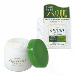 Увлажняющий крем для очень сухой кожи лица Green Plus Aloe Moisture cream, MEISHOKU 48 г