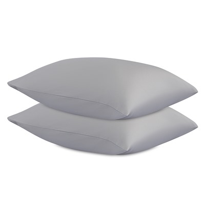 Комплект постельного белья из премиального сатина серого цвета из коллекции Essential, 150х200 см