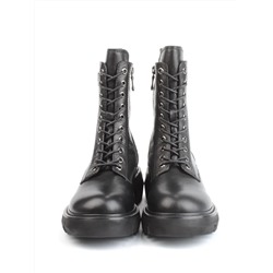 01-GZ6253-G71-N11 BLACK Ботинки демисезонные женские (натуральная кожа, байка)