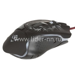 Мышь проводная NAKATOMI игровая Gaming MOG-25U 6 кнопок (черная)
