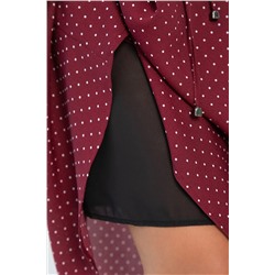 Платье Майя (бордовое/горох) П13984-3М